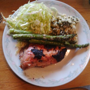 Beer Can Chicken Dinner