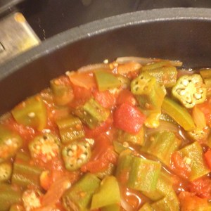 Stewed Okra with Tomatoes