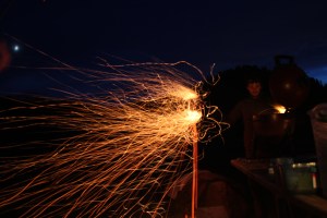 John Getting Grill Up To Hellfire Temperatures